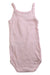 A Pink Sleeveless Bodysuits from Petit Bateau in size 12-18M for girl. (Back View)