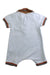 A White Short Sleeve Rompers from Burberry in size 3-6M for boy. (Back View)