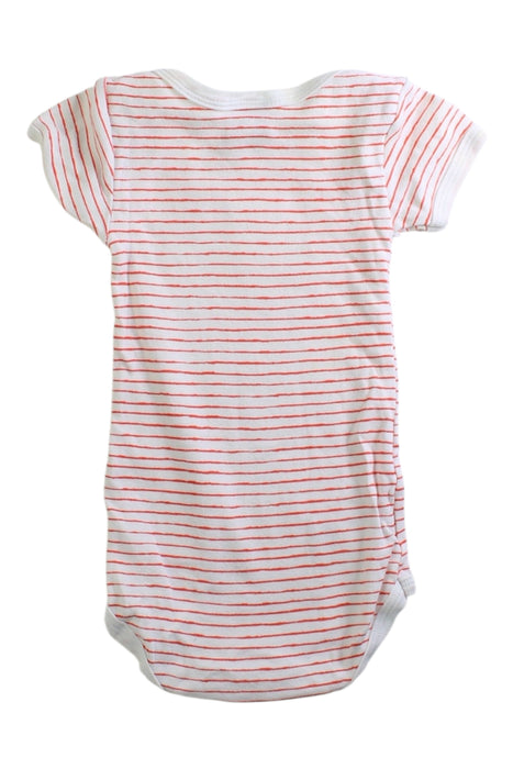 A White Short Sleeve Bodysuits from Petit Bateau in size 3-6M for neutral. (Back View)