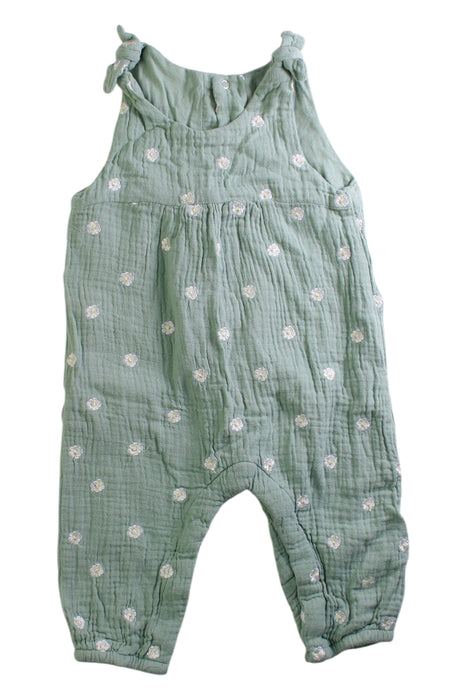 A Green Long Overalls from Vertbaudet in size 3-6M for girl. (Front View)