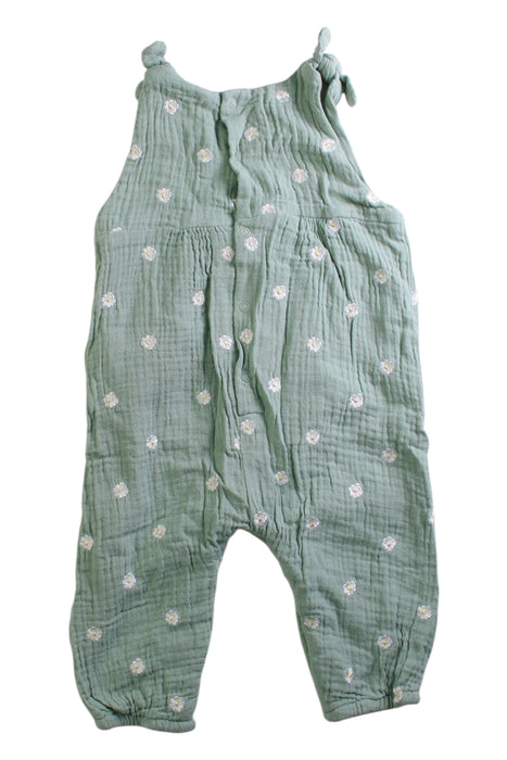 A Green Long Overalls from Vertbaudet in size 3-6M for girl. (Back View)