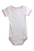 A Pink Short Sleeve Bodysuits from Petit Bateau in size 12-18M for girl. (Back View)