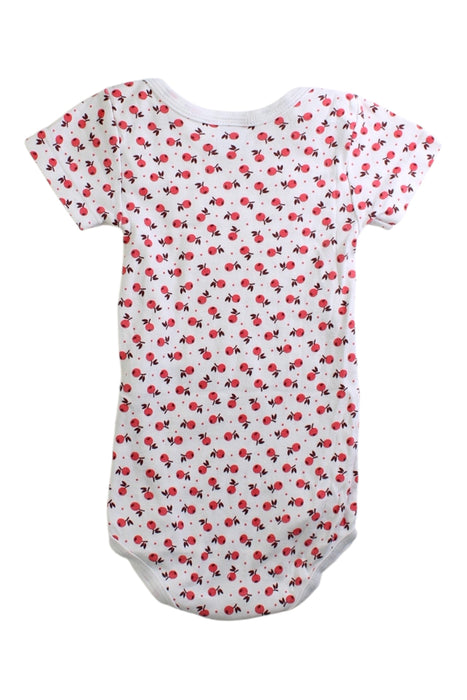 A White Short Sleeve Bodysuits from Petit Bateau in size 12-18M for girl. (Back View)