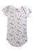 A White Short Sleeve Bodysuits from Petit Bateau in size 12-18M for girl. (Front View)