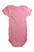 A Pink Short Sleeve Bodysuits from Petit Bateau in size 12-18M for girl. (Back View)
