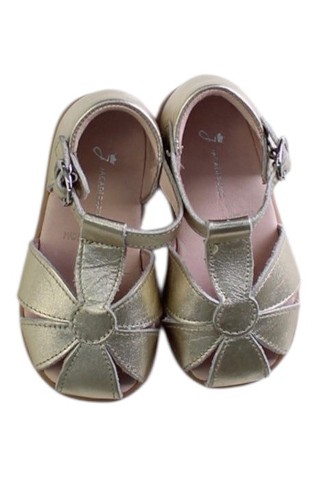 A Gold Sandals from Jacadi in size 12-18M for girl. (Back View)