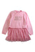A Pink Long Sleeve Dresses from Juicy Couture in size 6T for girl. (Front View)