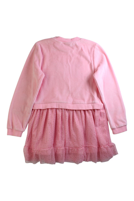 A Pink Long Sleeve Dresses from Juicy Couture in size 6T for girl. (Back View)