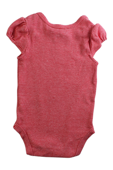 A Red Short Sleeve Bodysuits from Tommy Hilfiger in size 6-12M for girl. (Front View)