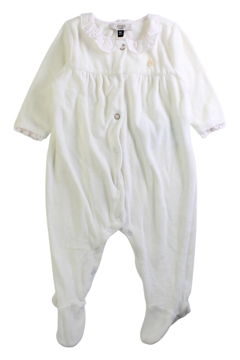 A White Onesies from Armani Baby in size 3-6M for girl. (Front View)