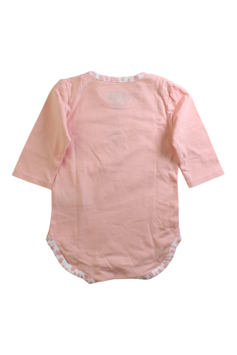 A Pink Long Sleeve Bodysuits from Juicy Couture in size 0-3M for girl. (Back View)