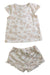 A Beige Shorts Sets from Calvin Klein in size 6-12M for girl. (Front View)