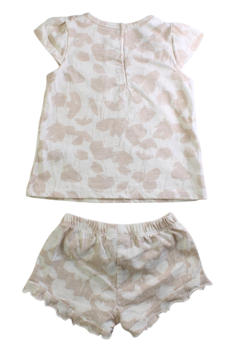 A Beige Shorts Sets from Calvin Klein in size 6-12M for girl. (Back View)