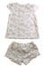 A Beige Shorts Sets from Calvin Klein in size 6-12M for girl. (Back View)