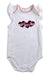 A White Short Sleeve Bodysuits from Tommy Hilfiger in size 6-12M for girl. (Front View)