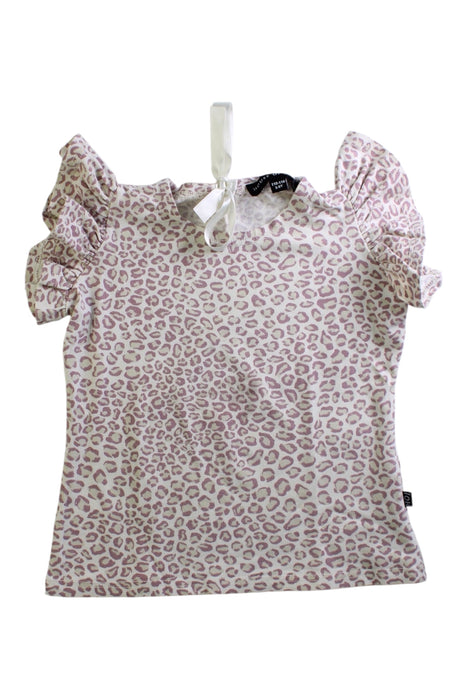 A Pink Sleeveless Tops from House of Jamie in size 5T for girl. (Front View)