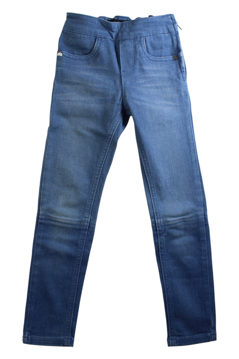 A Blue Jeans from IKKS in size 6T for girl. (Front View)