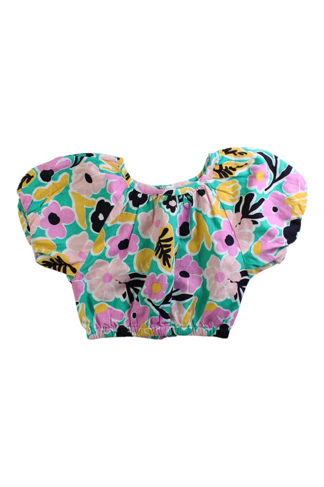 A Multicolour Short Sleeve Tops from Seed in size 4T for girl. (Front View)