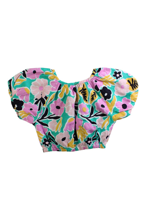 A Multicolour Short Sleeve Tops from Seed in size 4T for girl. (Back View)