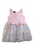 A Pink Sleeveless Dresses from Calvin Klein in size 4T for girl. (Front View)