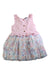 A Pink Sleeveless Dresses from Calvin Klein in size 4T for girl. (Back View)