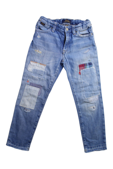 A Blue Jeans from Polo Ralph Lauren in size 6T for girl. (Front View)