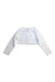 A White Cardigans from Jacadi in size 4T for girl. (Front View)
