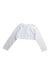 A White Cardigans from Jacadi in size 4T for girl. (Back View)