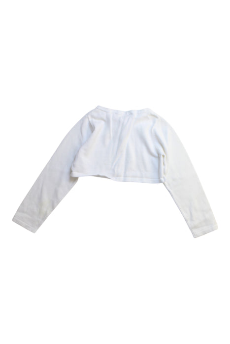 A White Cardigans from Jacadi in size 4T for girl. (Back View)