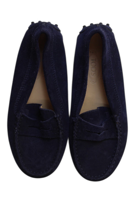 A Navy Loafers & Moccasins from Tod’s in size 6T for boy. (Back View)