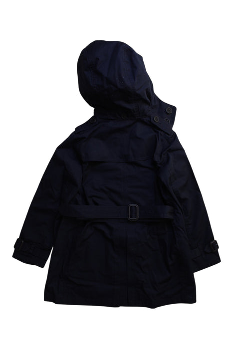 A Navy Coats from Burberry in size 6T for girl. (Back View)