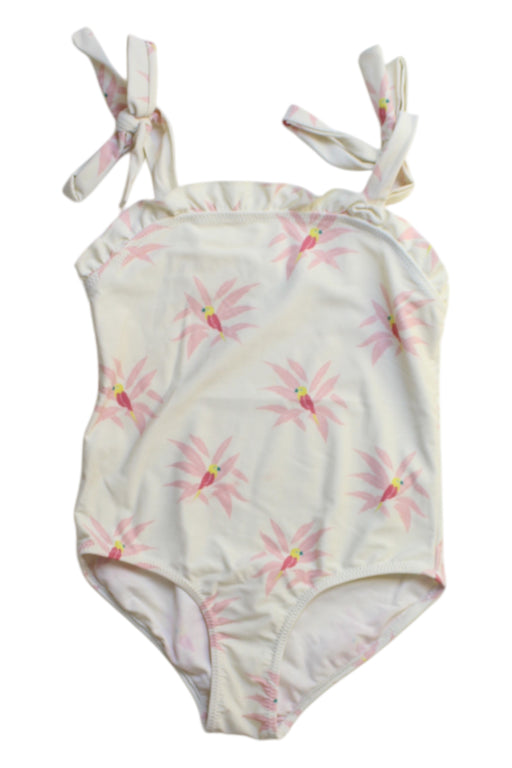 A Pink Swimsuits from Gingersnaps in size 8Y for girl. (Front View)
