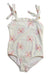 A Pink Swimsuits from Gingersnaps in size 8Y for girl. (Front View)