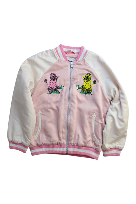A Pink Lightweight Jackets from Stella McCartney in size 6T for girl. (Front View)