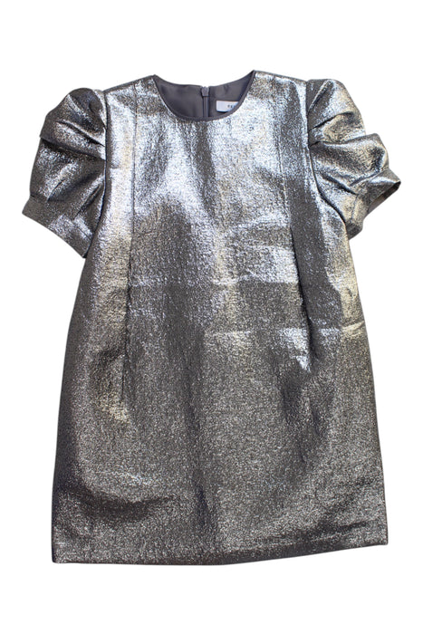 A Silver Short Sleeve Dresses from REISS in size 8Y for girl. (Front View)