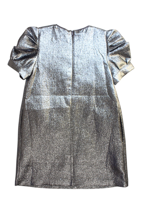 A Silver Short Sleeve Dresses from REISS in size 8Y for girl. (Back View)