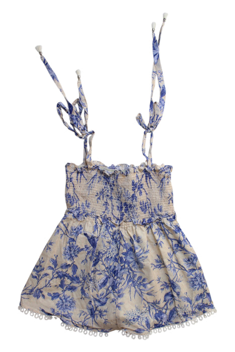 A Blue Sleeveless Rompers from Zimmermann in size 6T for girl. (Back View)