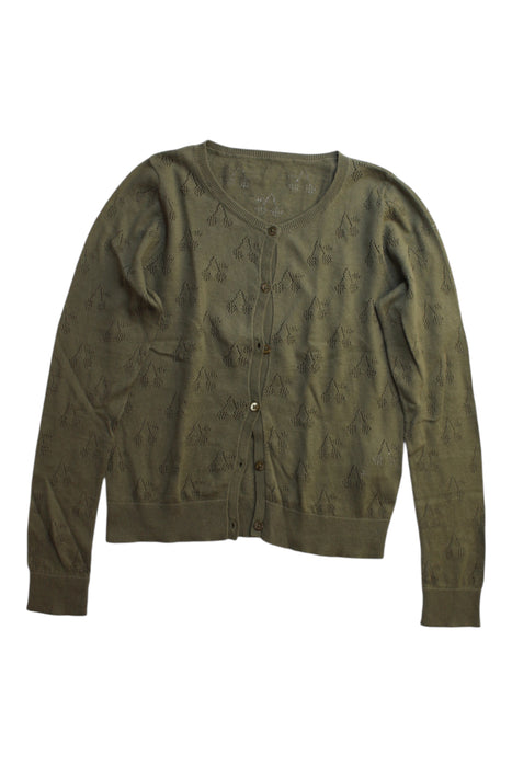 A Green Cardigans from Bonpoint in size 8Y for girl. (Front View)