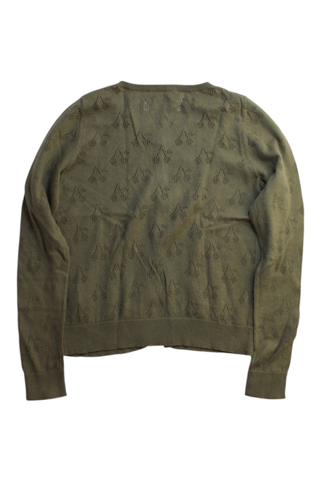 A Green Cardigans from Bonpoint in size 8Y for girl. (Back View)