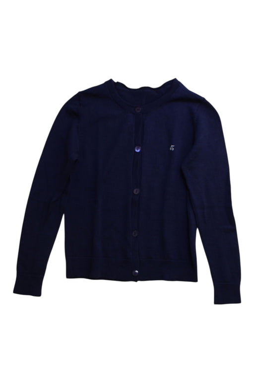 A Navy Cardigans from Bonpoint in size 5T for girl. (Front View)
