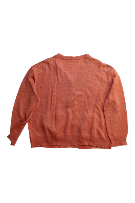 A Orange Cardigans from Bonpoint in size 6T for girl. (Back View)