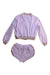 A Purple Shorts Sets from Gingersnaps in size 8Y for girl. (Back View)