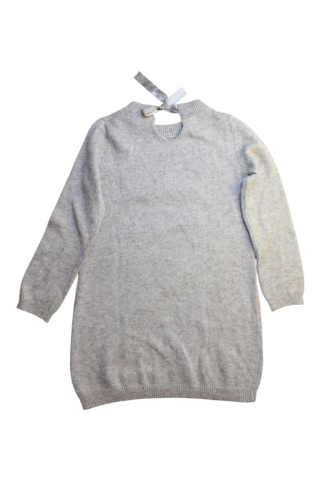 A Grey Sweater Dresses from CdeC in size 8Y for girl. (Back View)