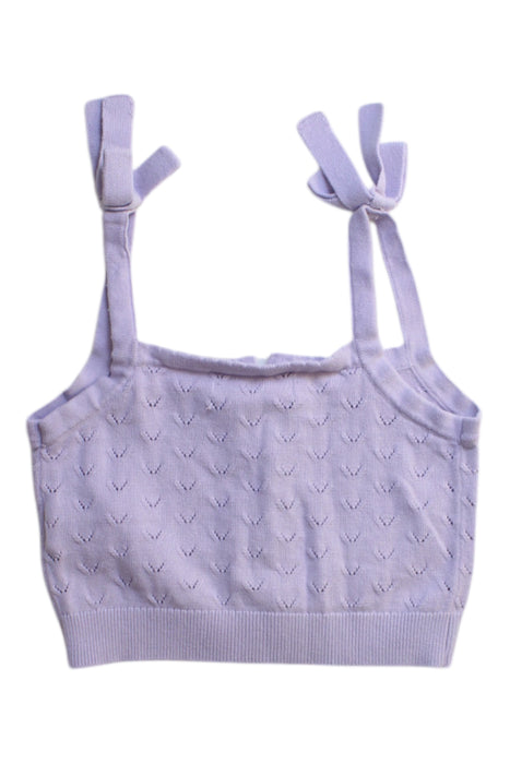 A Purple Sleeveless Tops from Gingersnaps in size 6T for girl. (Back View)