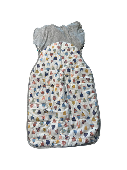 A Grey Sleepsacs from Love To Dream in size 6-12M for neutral. (Back View)