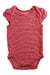 A Red Short Sleeve Bodysuits from Tommy Hilfiger in size 6-12M for girl. (Back View)