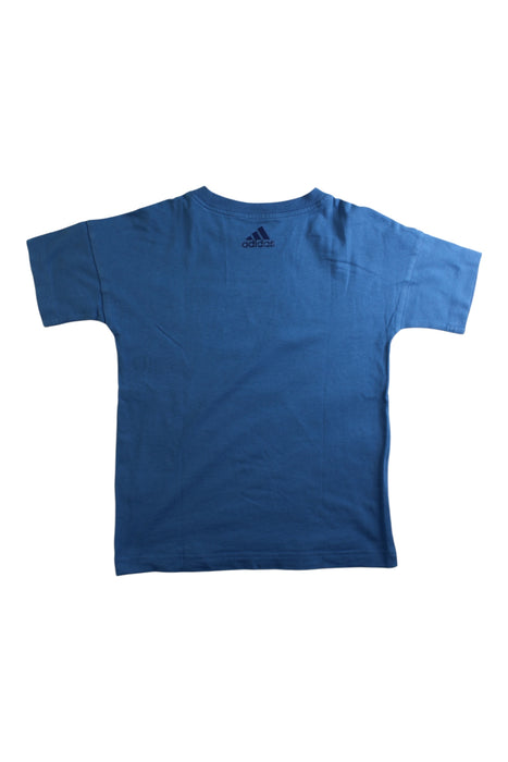 A Blue Short Sleeve T Shirts from Adidas in size 7Y for neutral. (Back View)