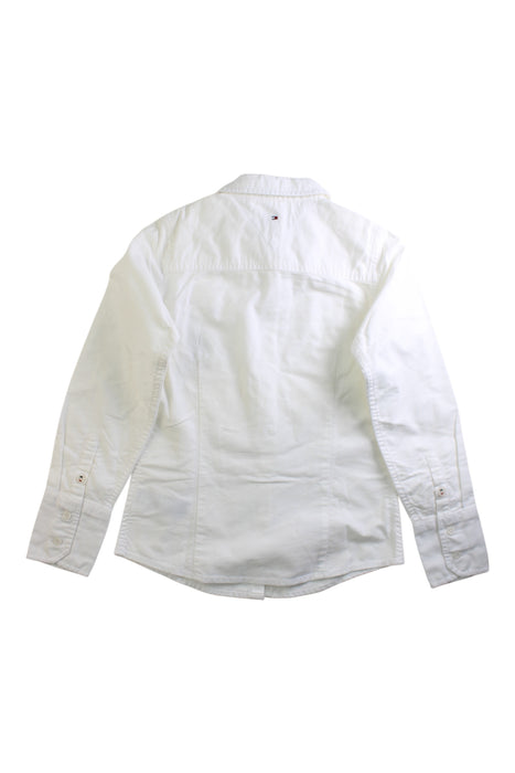 A White Long Sleeve Shirts from Tommy Hilfiger in size 8Y for girl. (Back View)