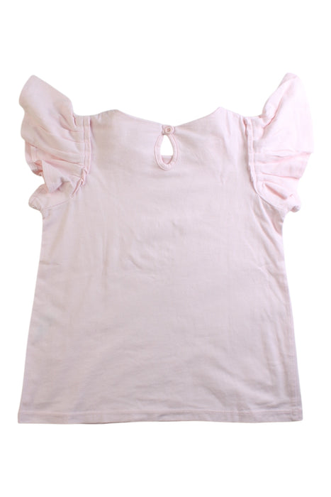 A Pink Short Sleeve Tops from Seed in size 3T for girl. (Back View)