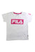 A White Short Sleeve T Shirts from Fila in size 4T for girl. (Front View)